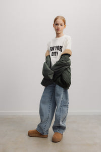 The New Society Kay t-shirt teen cotone pesante