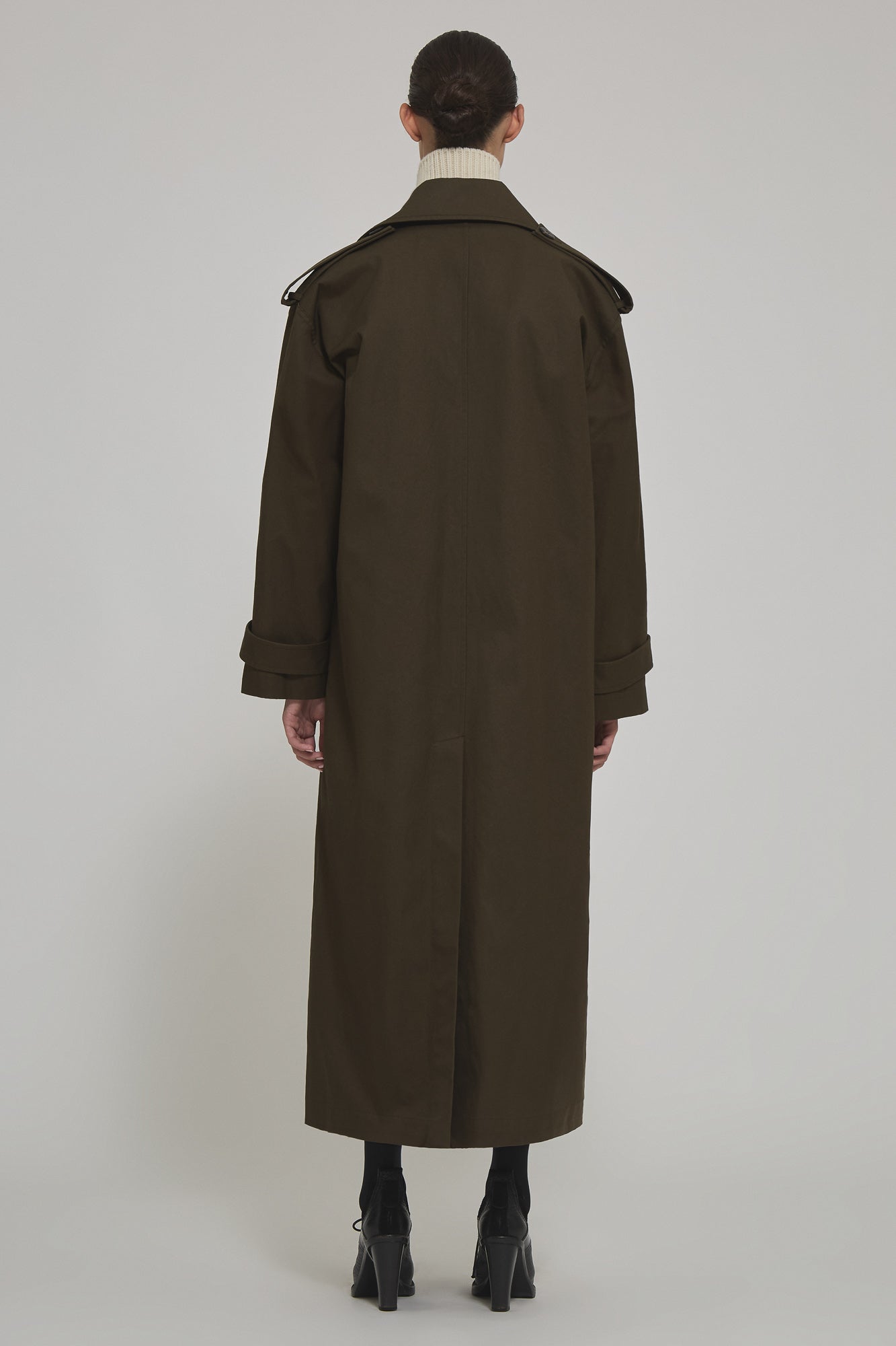 Sa Su Phi Valentina trench cotone verde militare