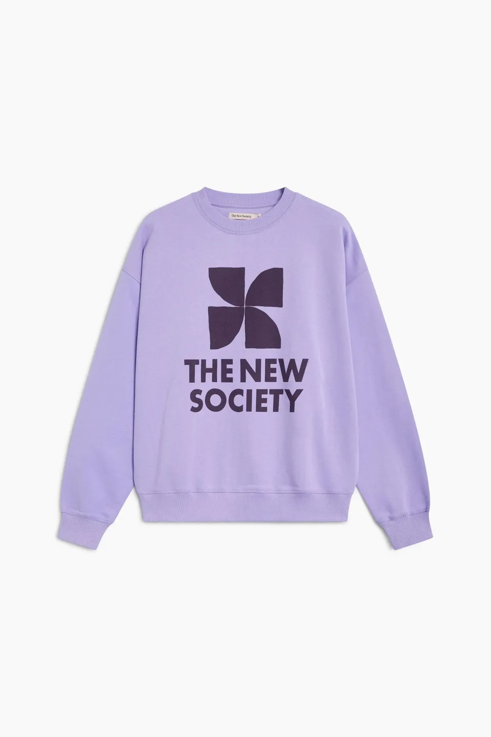 The New Society TNS Logo felpa donna Violet Tulip cotone