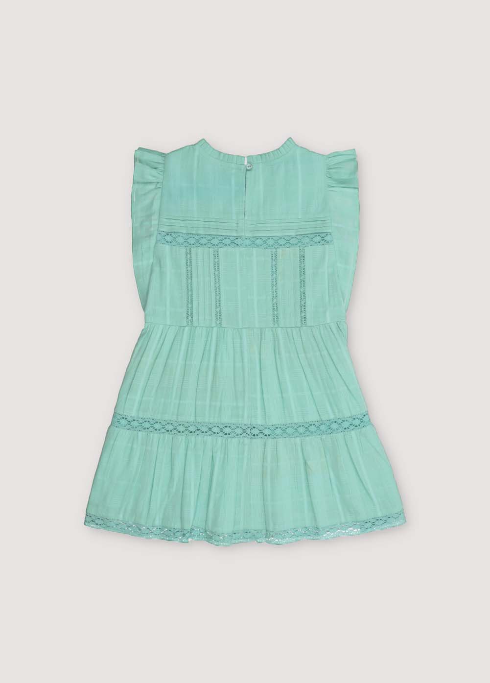THE NEW SOCIETY Corfu vestito Jade cotone pizzo