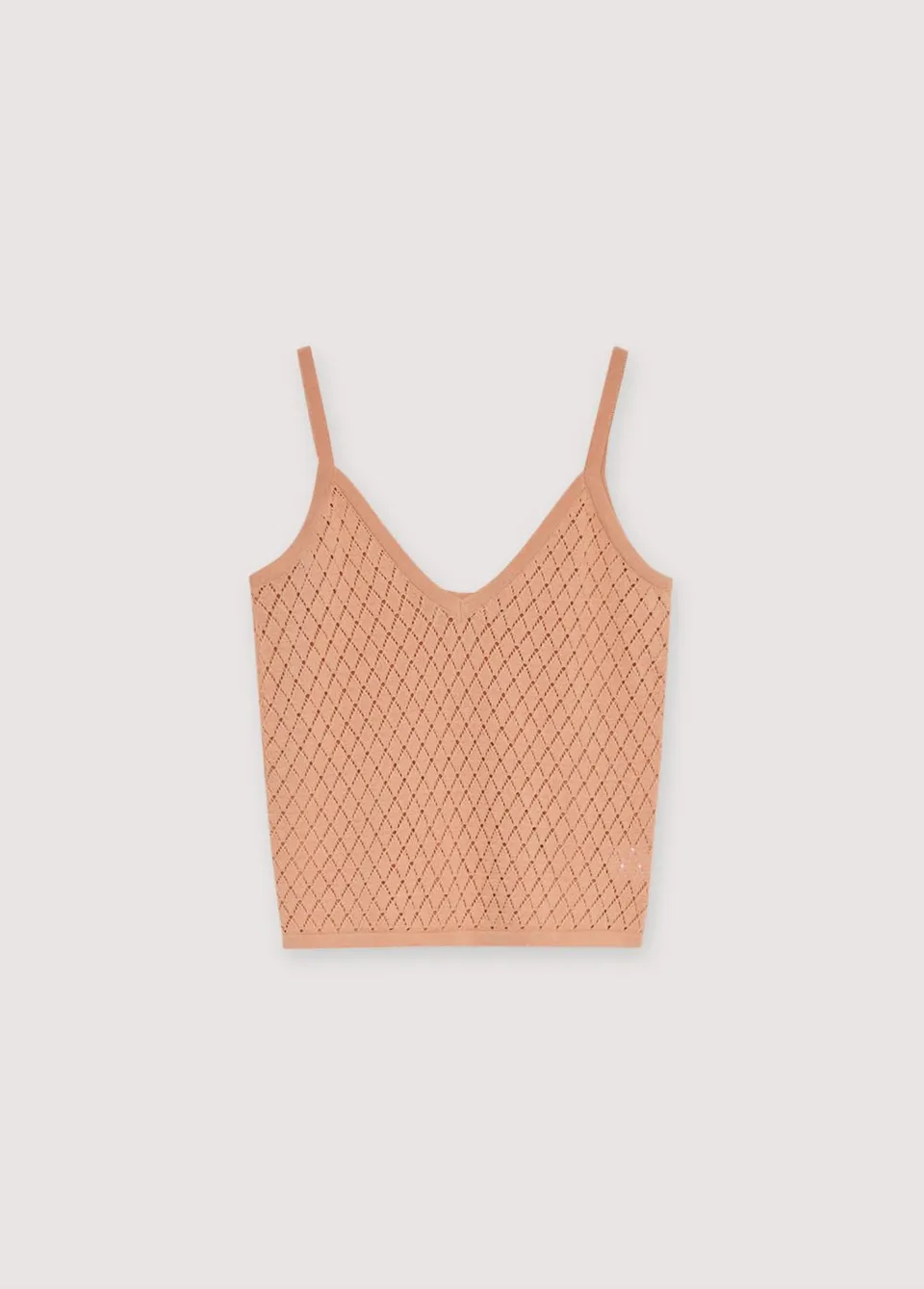 The New Society Lirio top donna Peach Nougat maglia