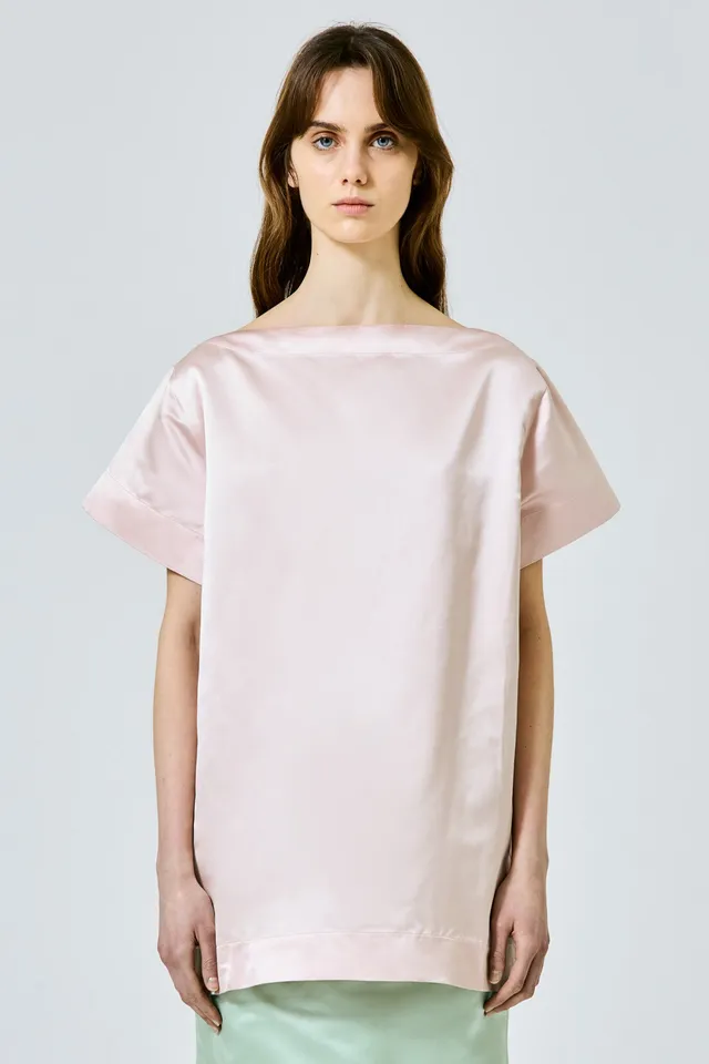 Sa Su Phi Valentina abito t-shirt rosa in seta