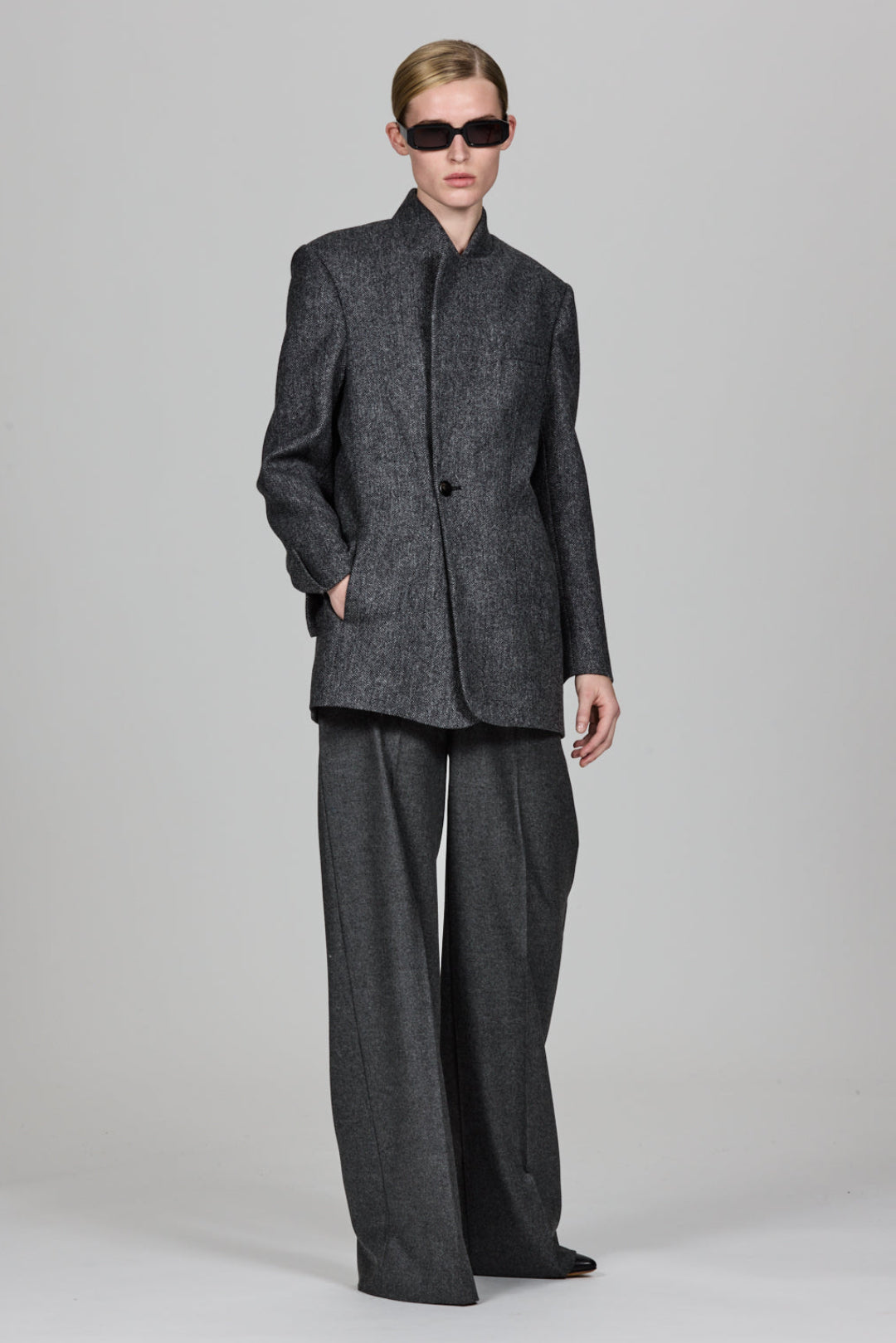 Sa Su Phi Lauren giacca flanella lana cashmere 38