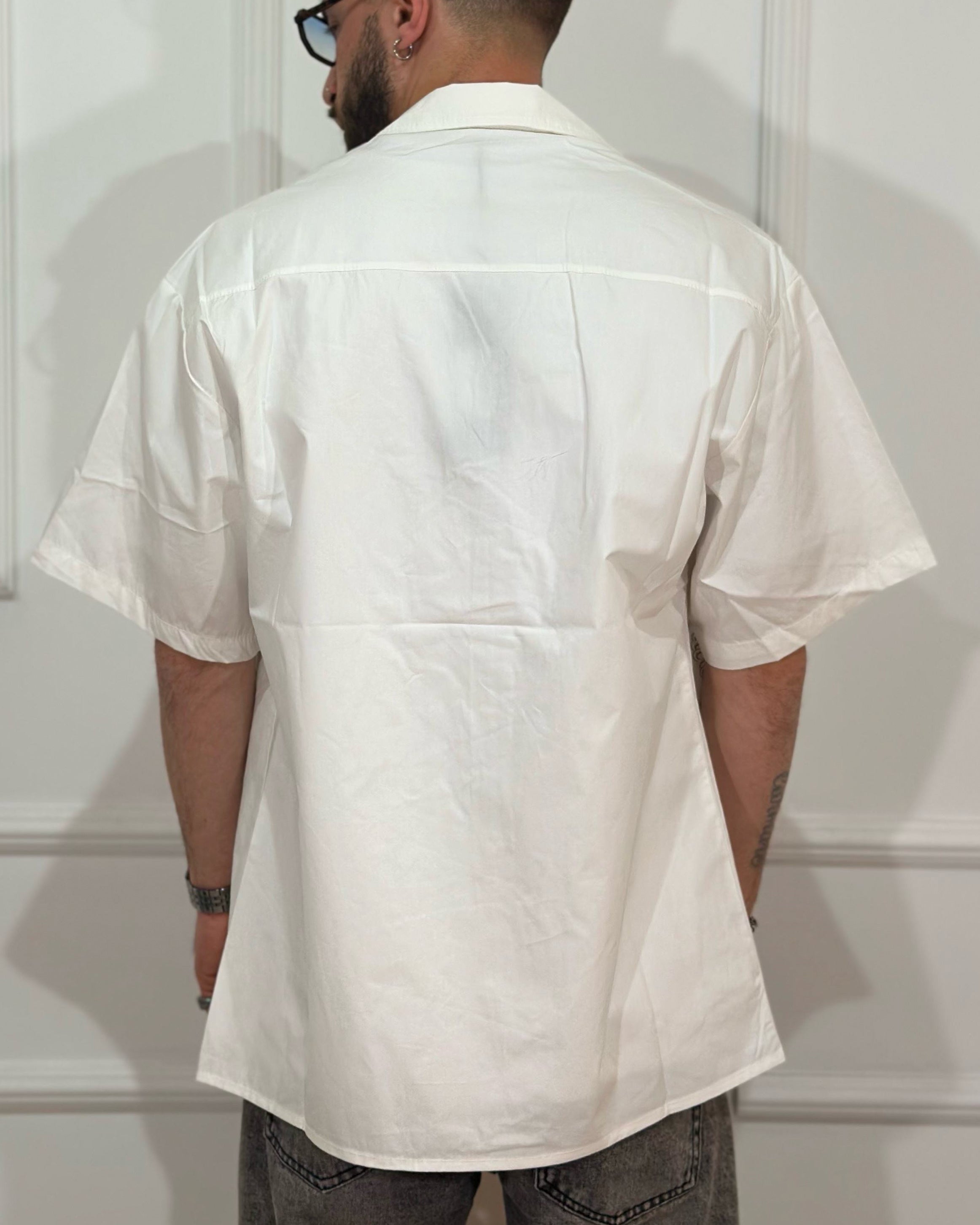 ONLYONE JUST WEST Ricamo camicia manica corta