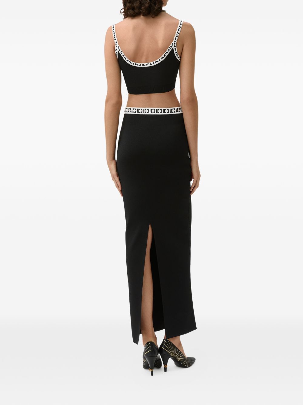 Versace 1025355 gonna lunga nera donna