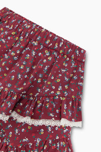 The New Society Bloom gonna bambina fiori cotone