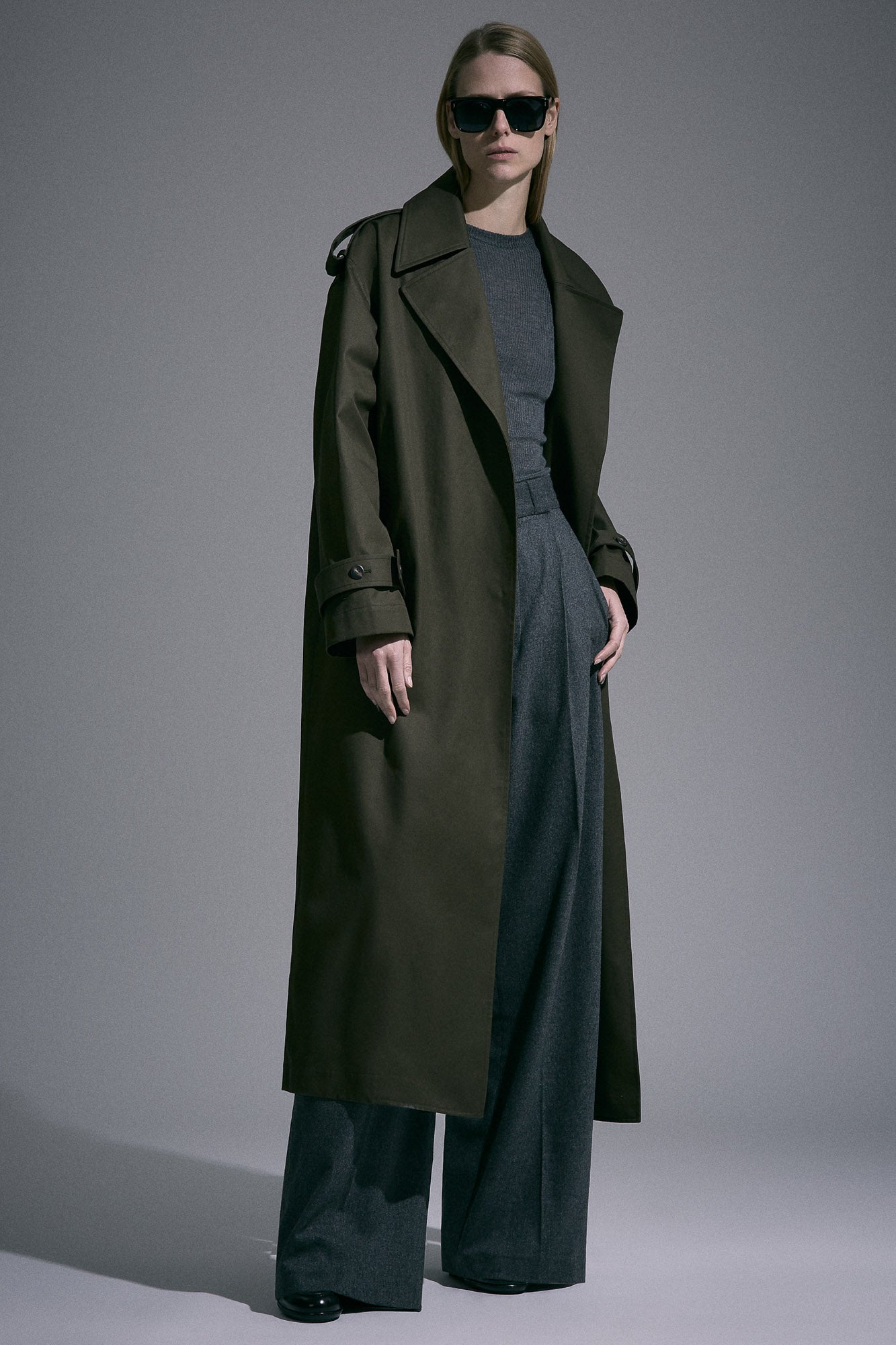 Sa Su Phi Valentina trench cotone verde militare
