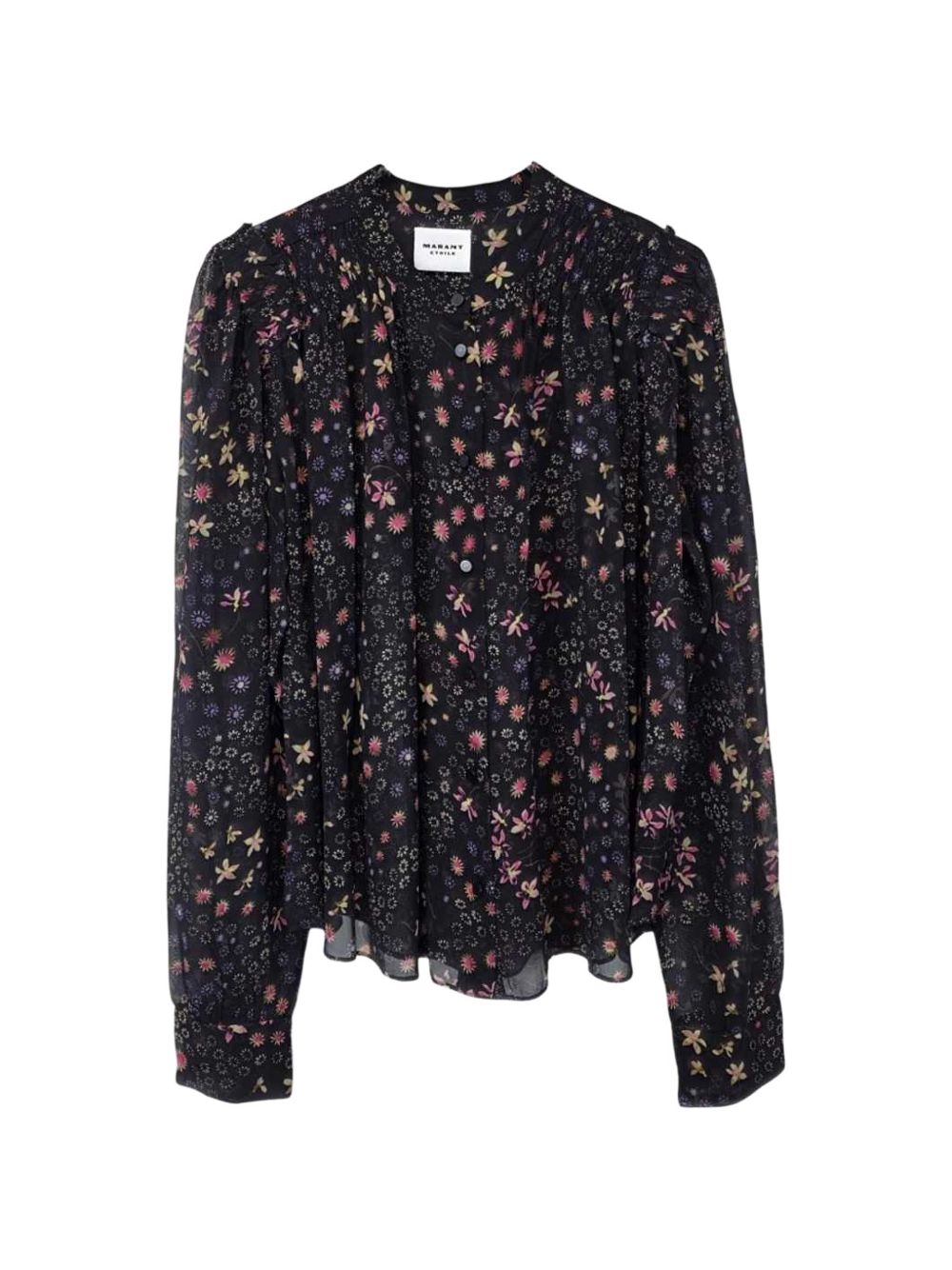Marant Etoile HT0947FA top donna nero ecru