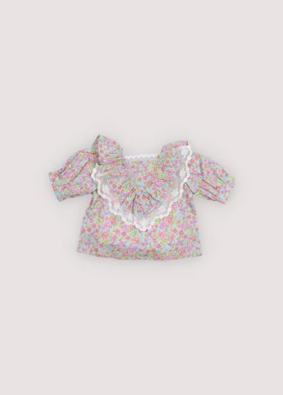 THE NEW SOCIETY Rose camicetta neonata 6 mesi cotone bio