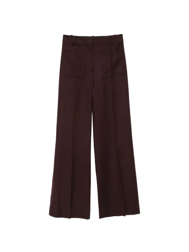 Victoria Beckham 1226WTR005115S pantaloni acai