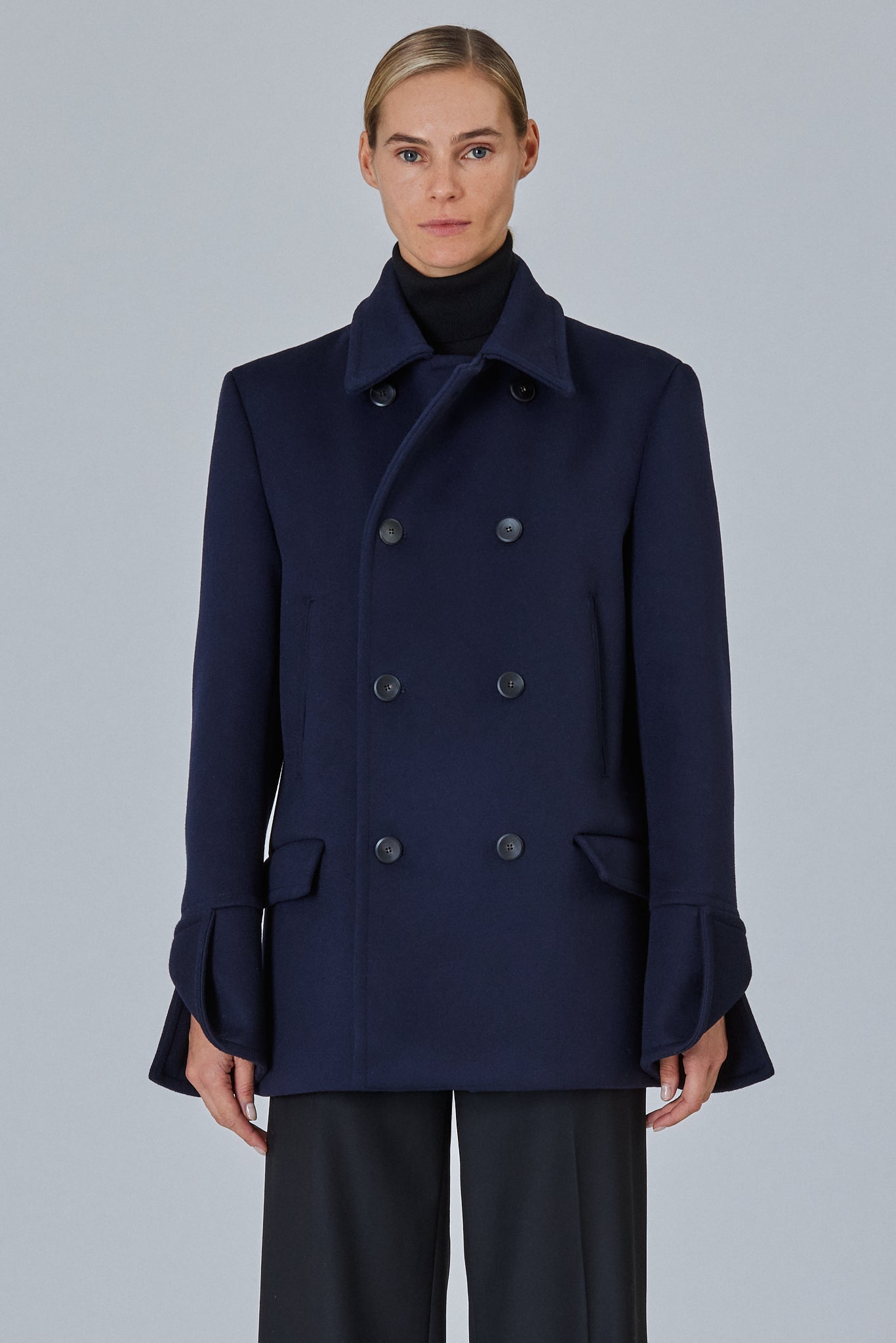 Sa Su Phi Short Double Cashmere Peacoat cappotto corto