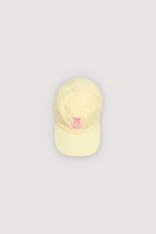 The New Society TNS Logo Cap Soft Lemon cappellino giallo