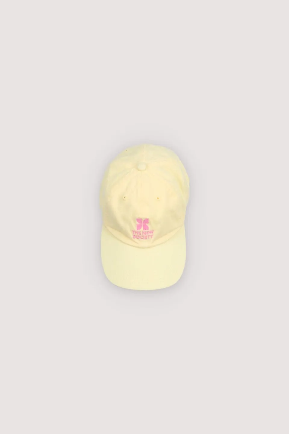 The New Society TNS Logo Cap Soft Lemon cappellino giallo
