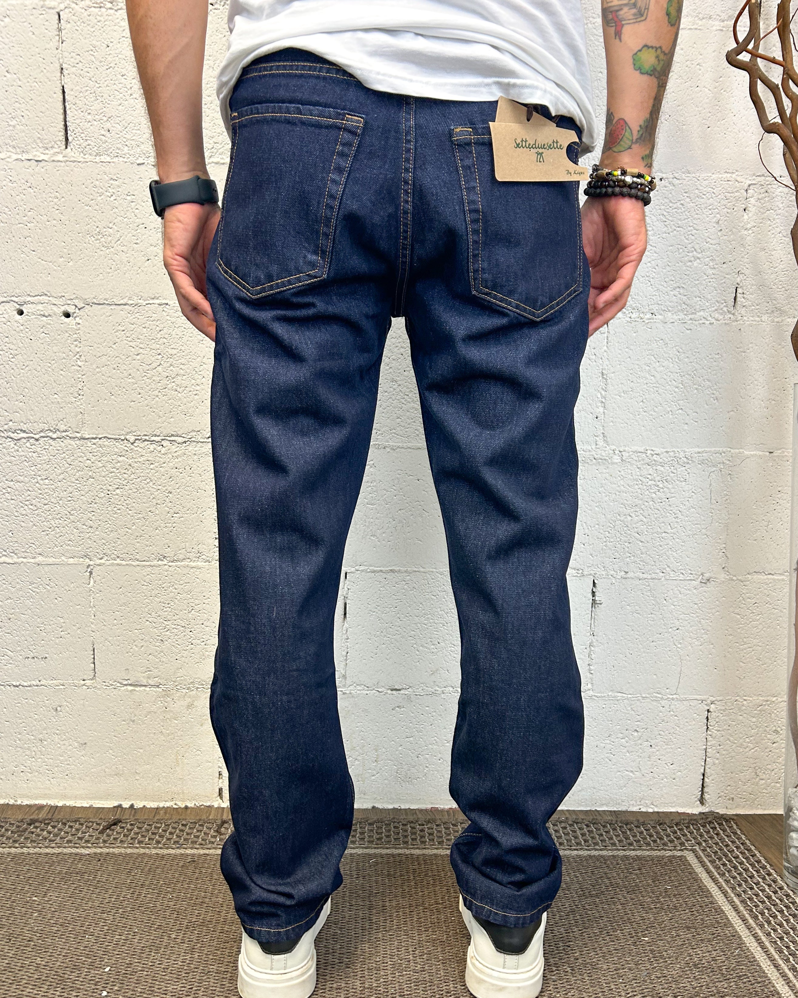 ONLYONE KLIXS 727 Mark Straight Jeans Uomo Lavaggio 0