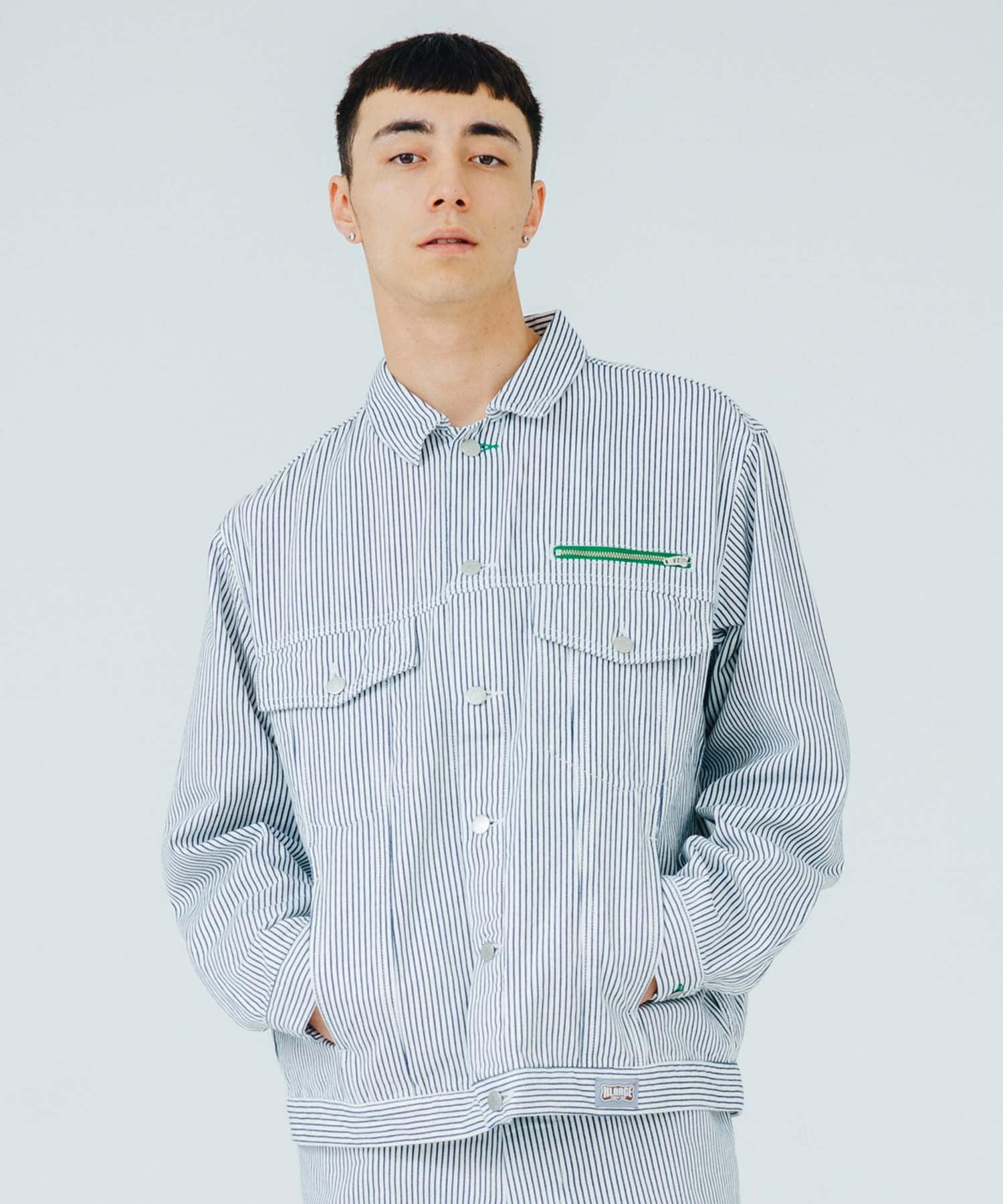 X-Large Denim Trucker giacca jeans indaco cotone