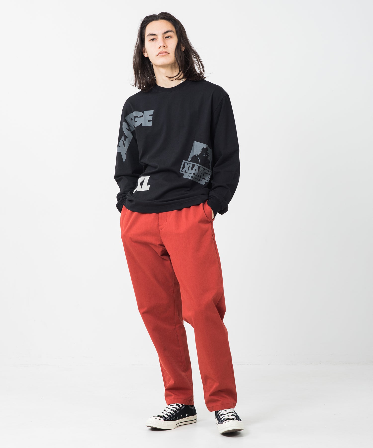 X-Large Work Easy Pants pantaloni oliva elastico