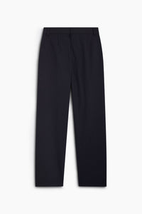 The New Society Faith pantaloni donna Black Iris gessati larghi
