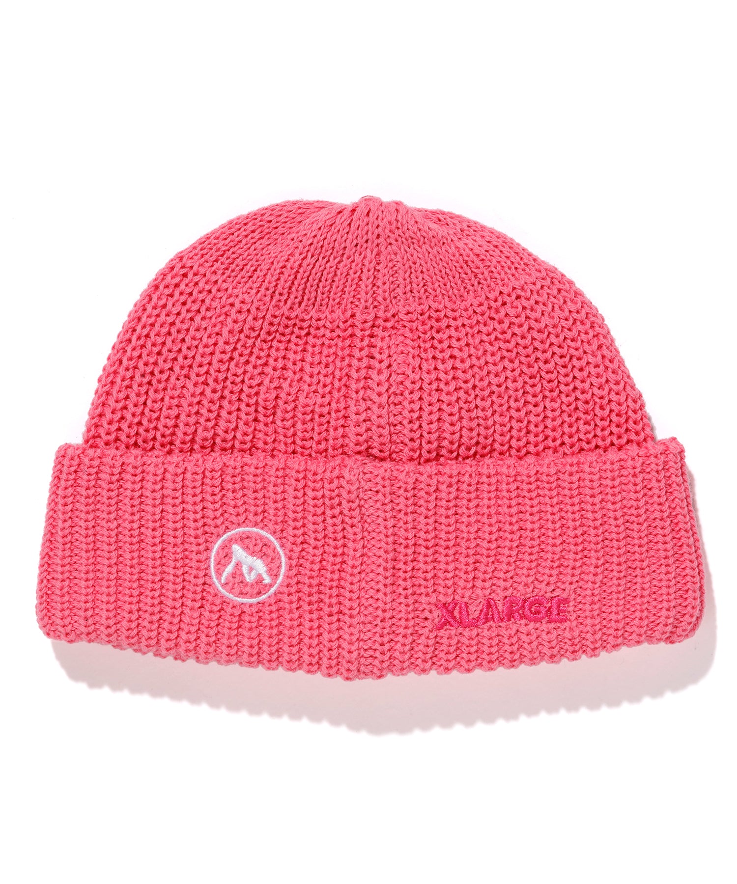 X-Large Logo Short Length Beanie cuffia nera cotone