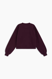 The New Society Lea felpa ragazza bordeaux cotone
