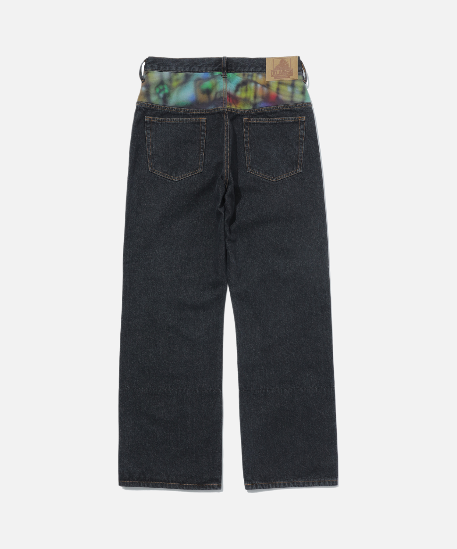 X-Large Printed Custom jeans denim neri stampa