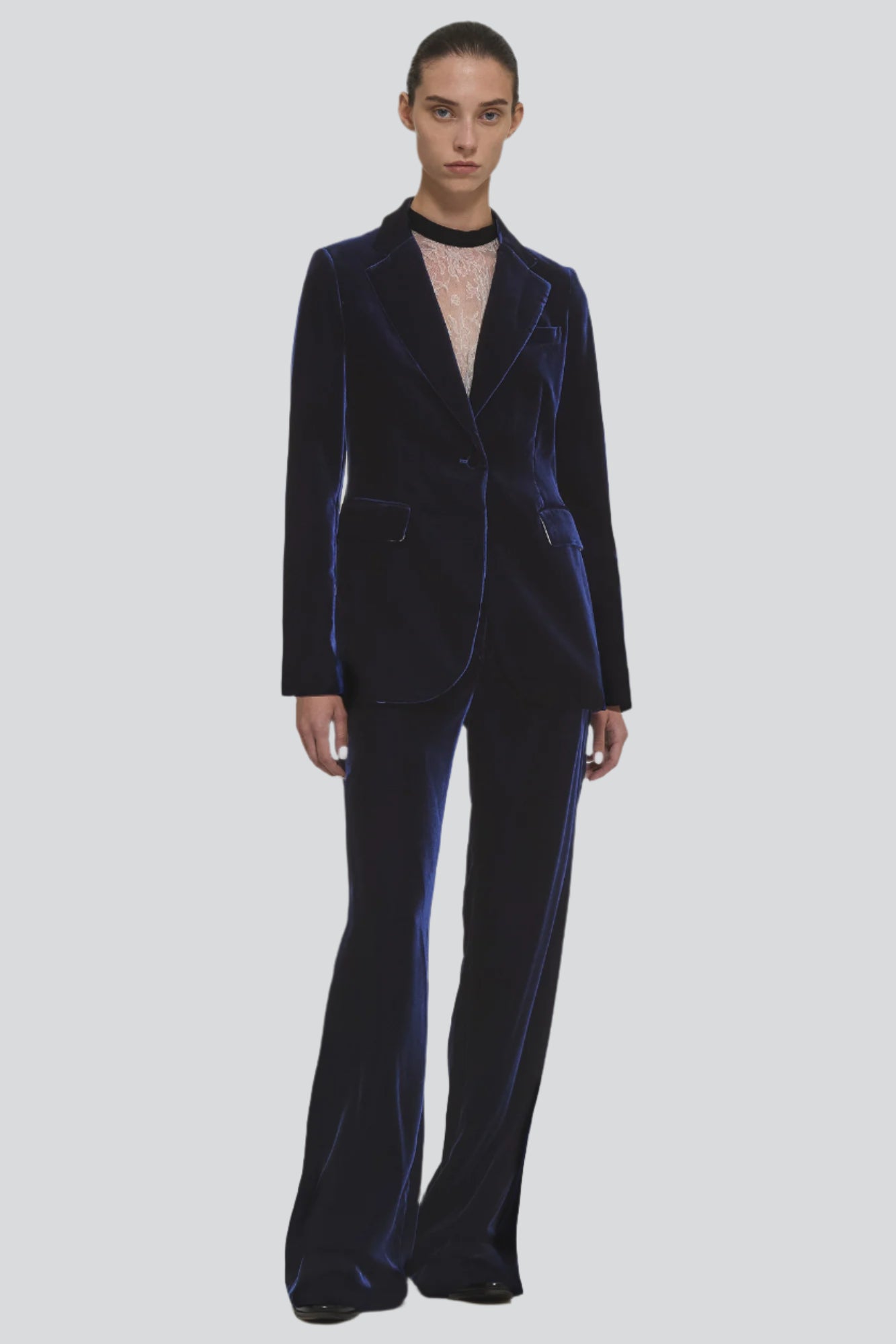 Sa Su Phi Andrea Giacca Velluto Blu Donna