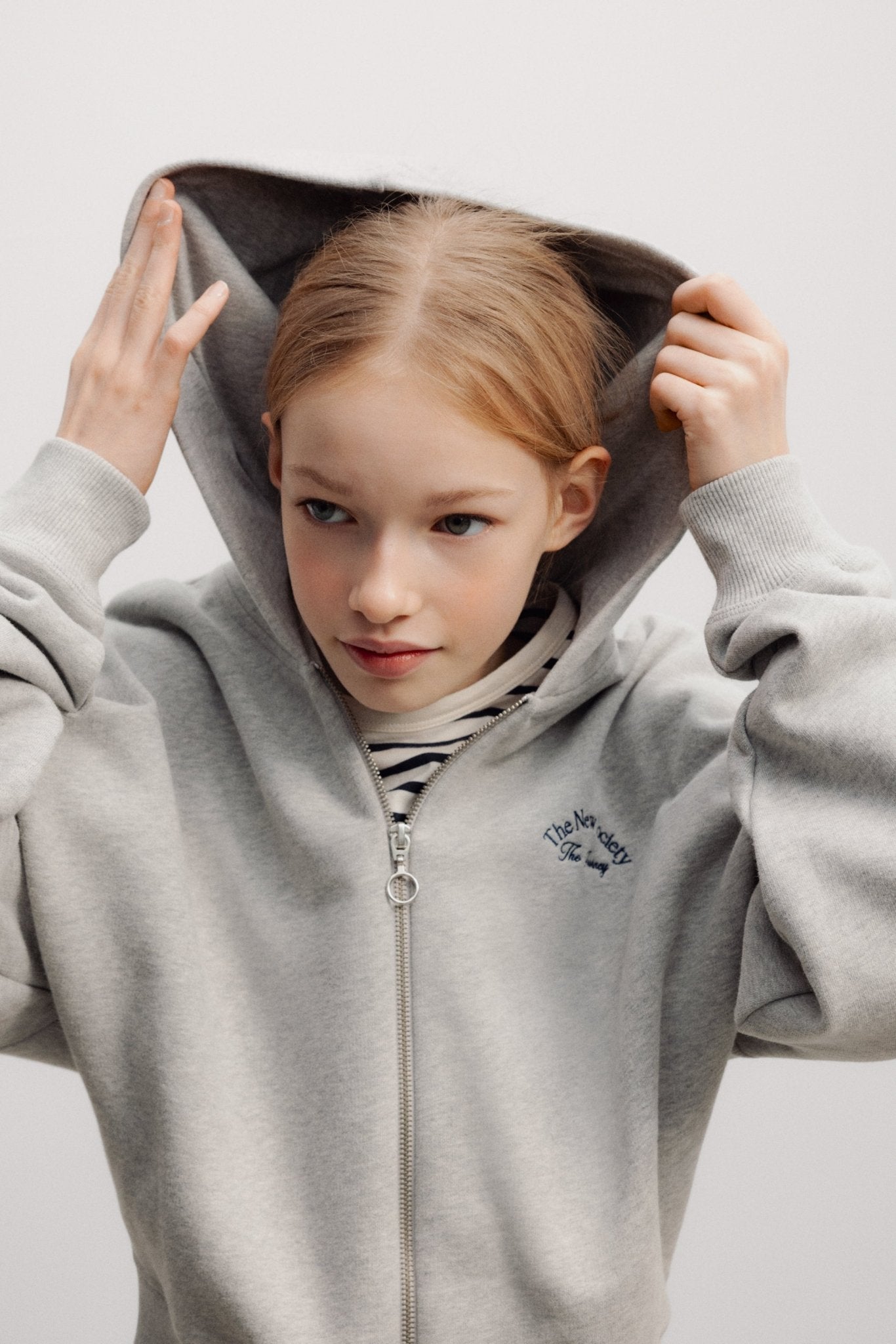 The New Society Mochi felpa teen cotone zip