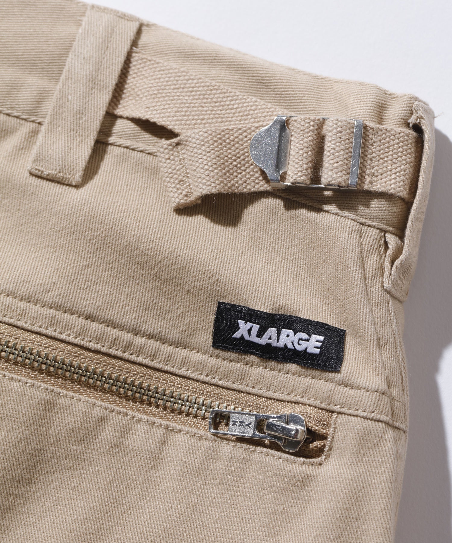 X-Large Zip Flight pantaloni cargo neri cotone