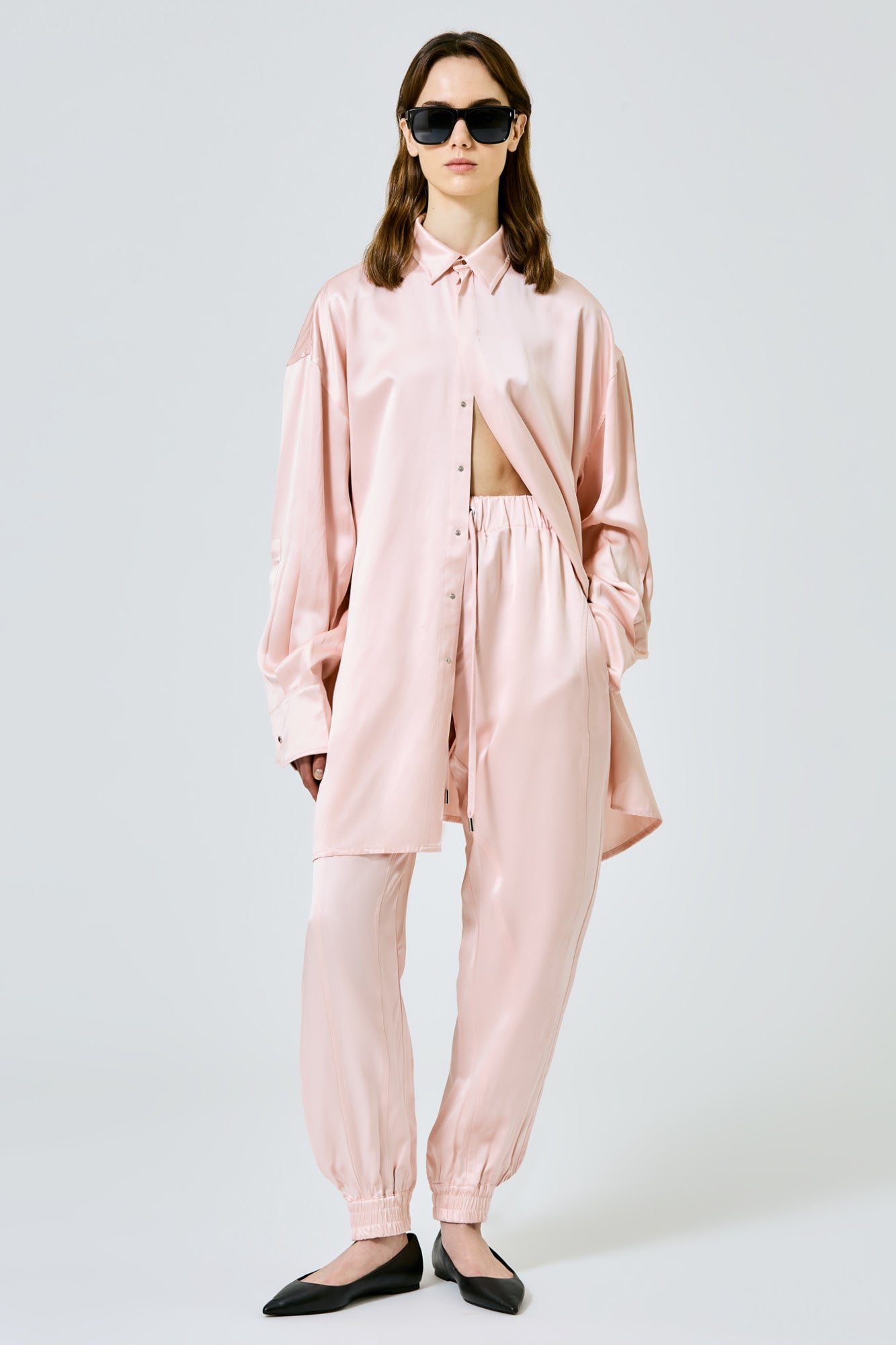 Sa Su Phi Valentina camicia rosa double satin