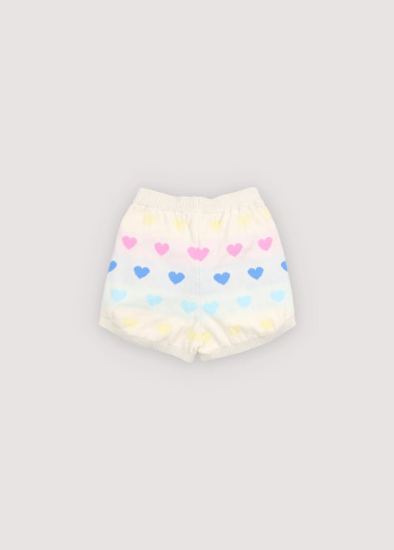 The New Society Pinpilin shorts bimba 6 anni cuori cotone