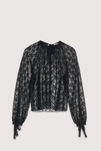 The New Society Anita camicetta pizzo nero Eclipse Noir