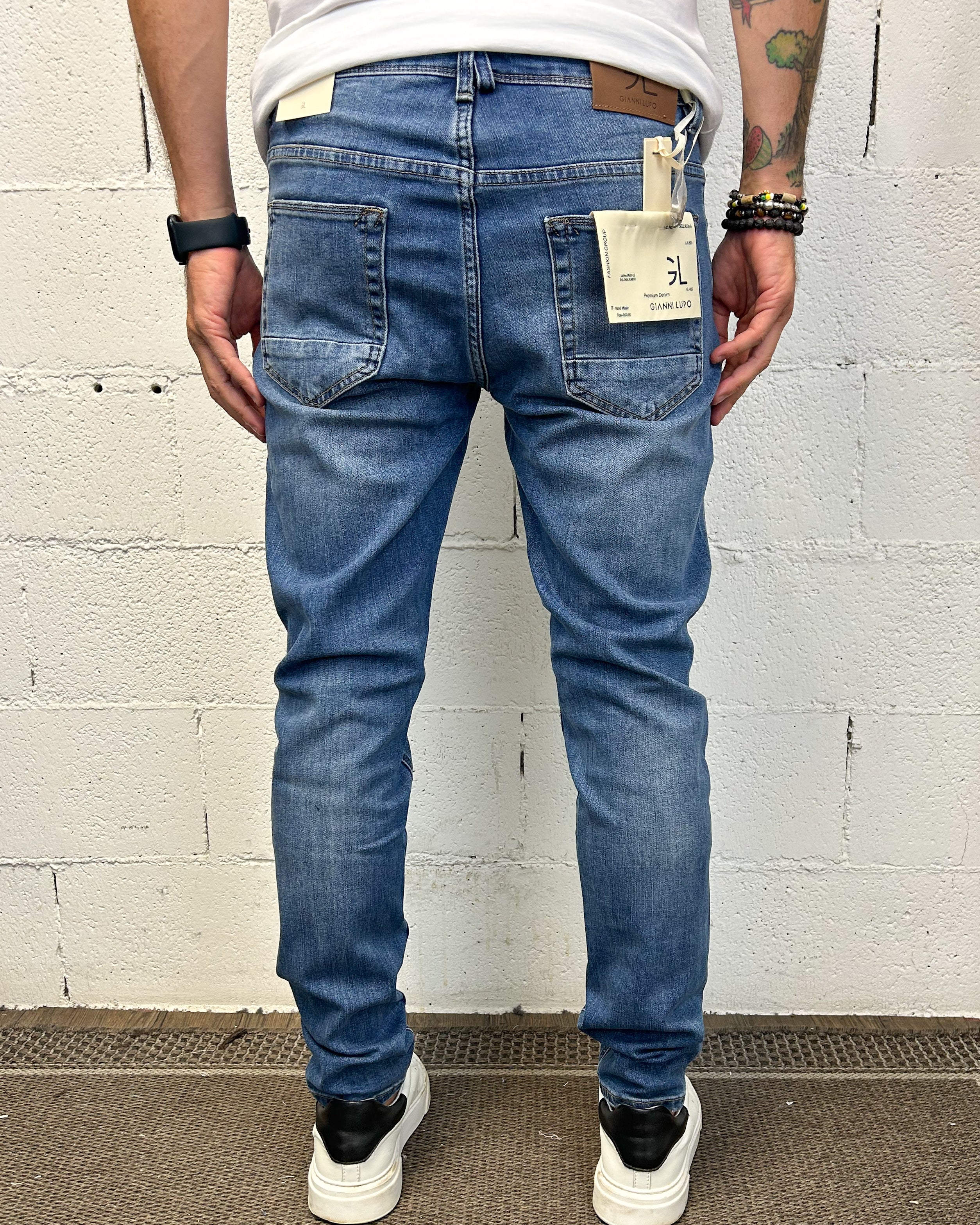 GIANNI LUPO Bruce 102 jeans slim elasticizzato