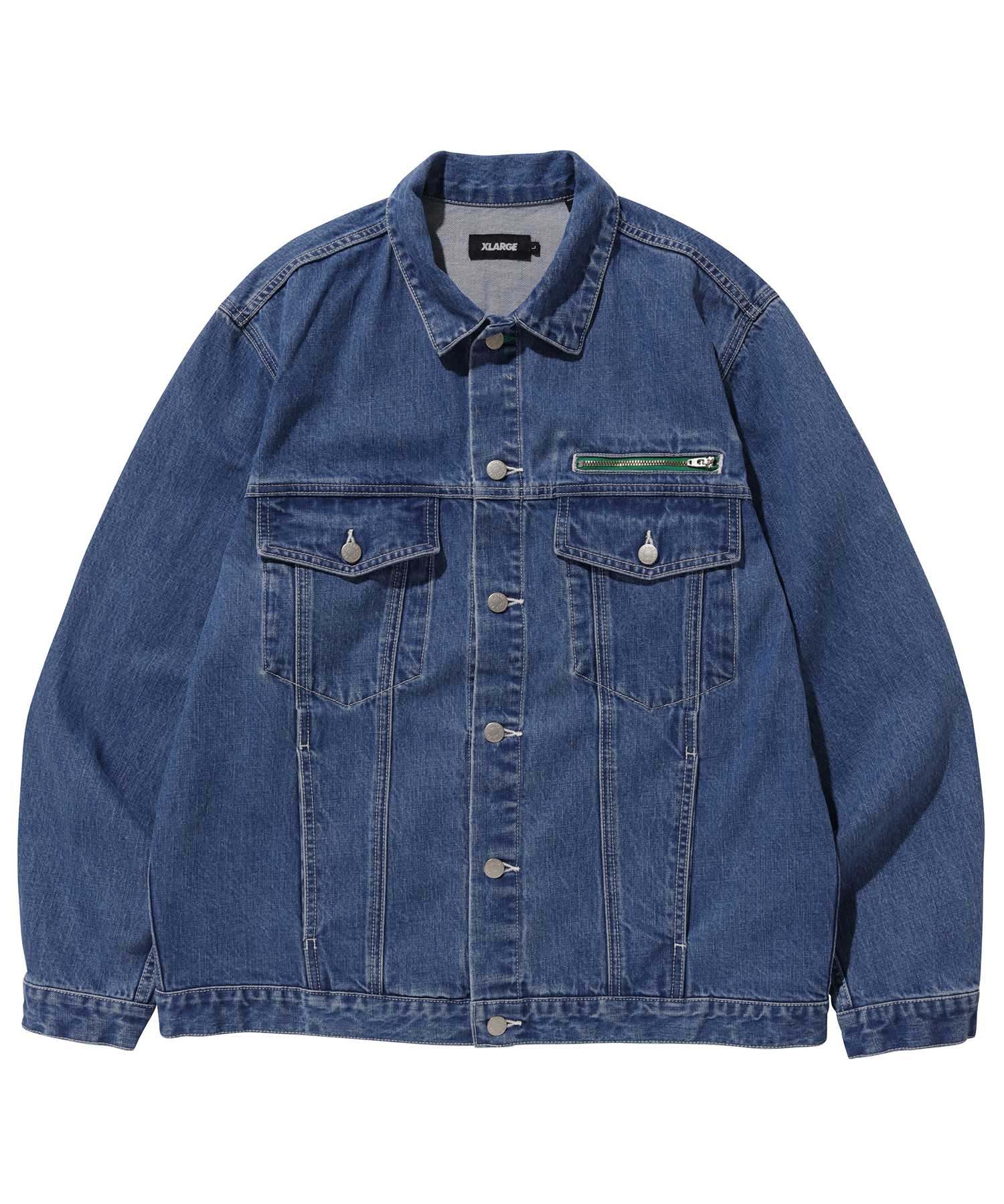 X-Large Denim Trucker giacca jeans indaco cotone