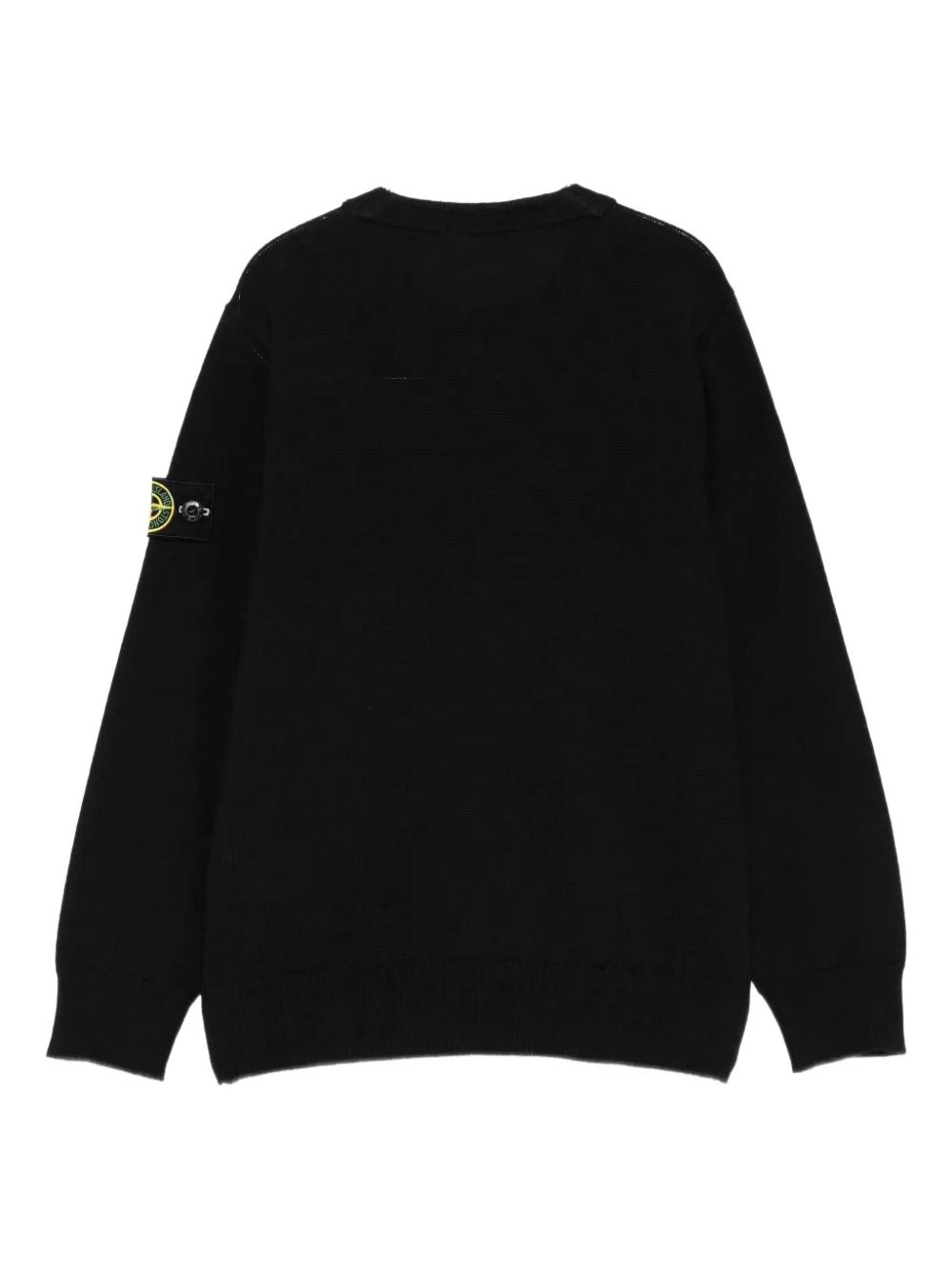 Stone Island Junior 5100009 felpa nera bambino compass