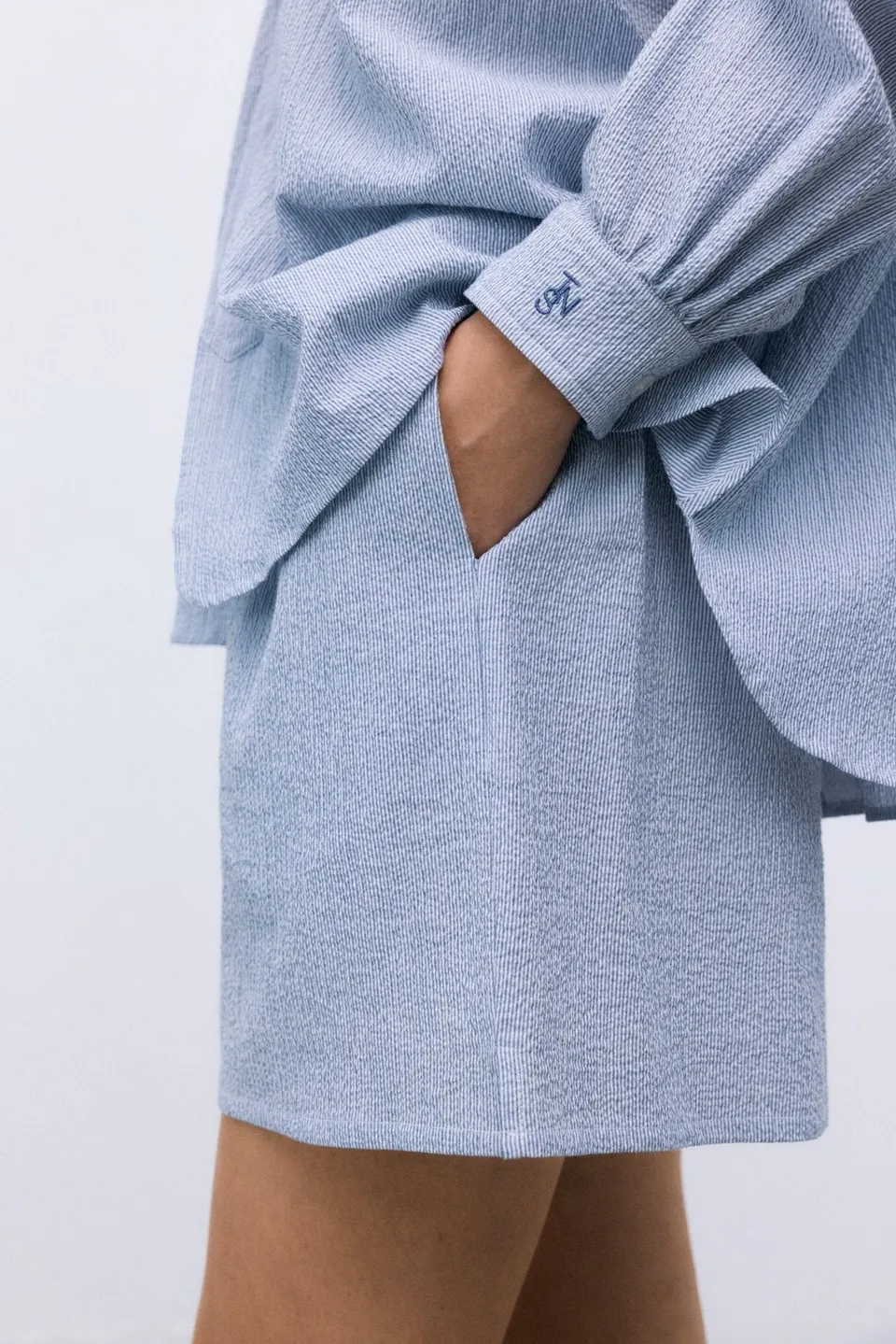 The New Society Cloe Shorts Donna Midnight Cotone
