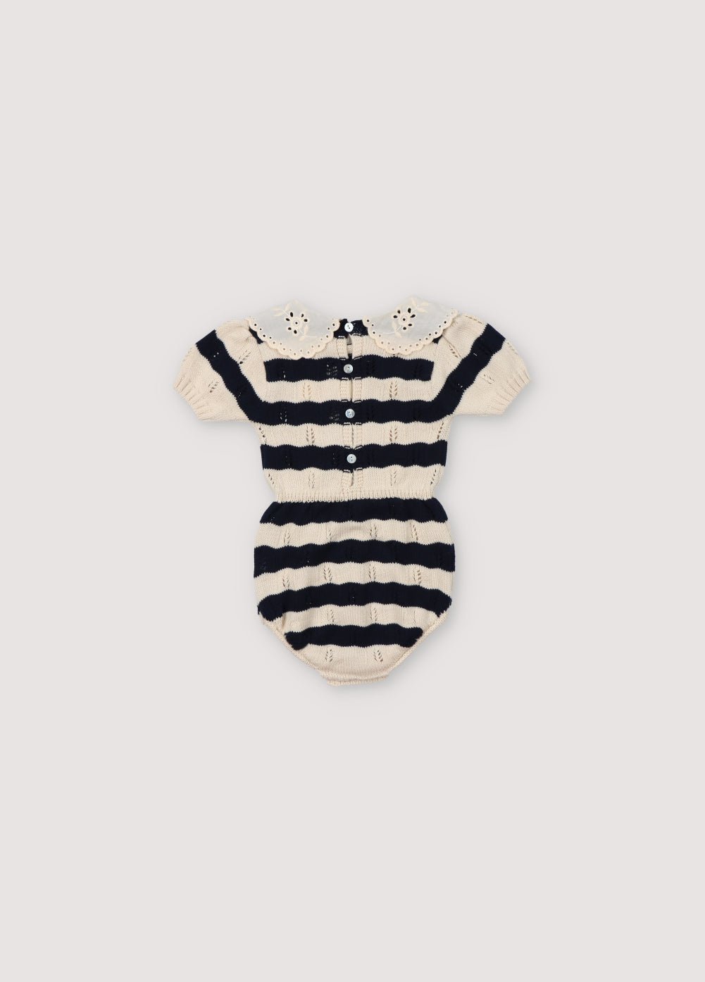 The New Society Marina pagliaccetto neonato blu navy cotone 6 mesi