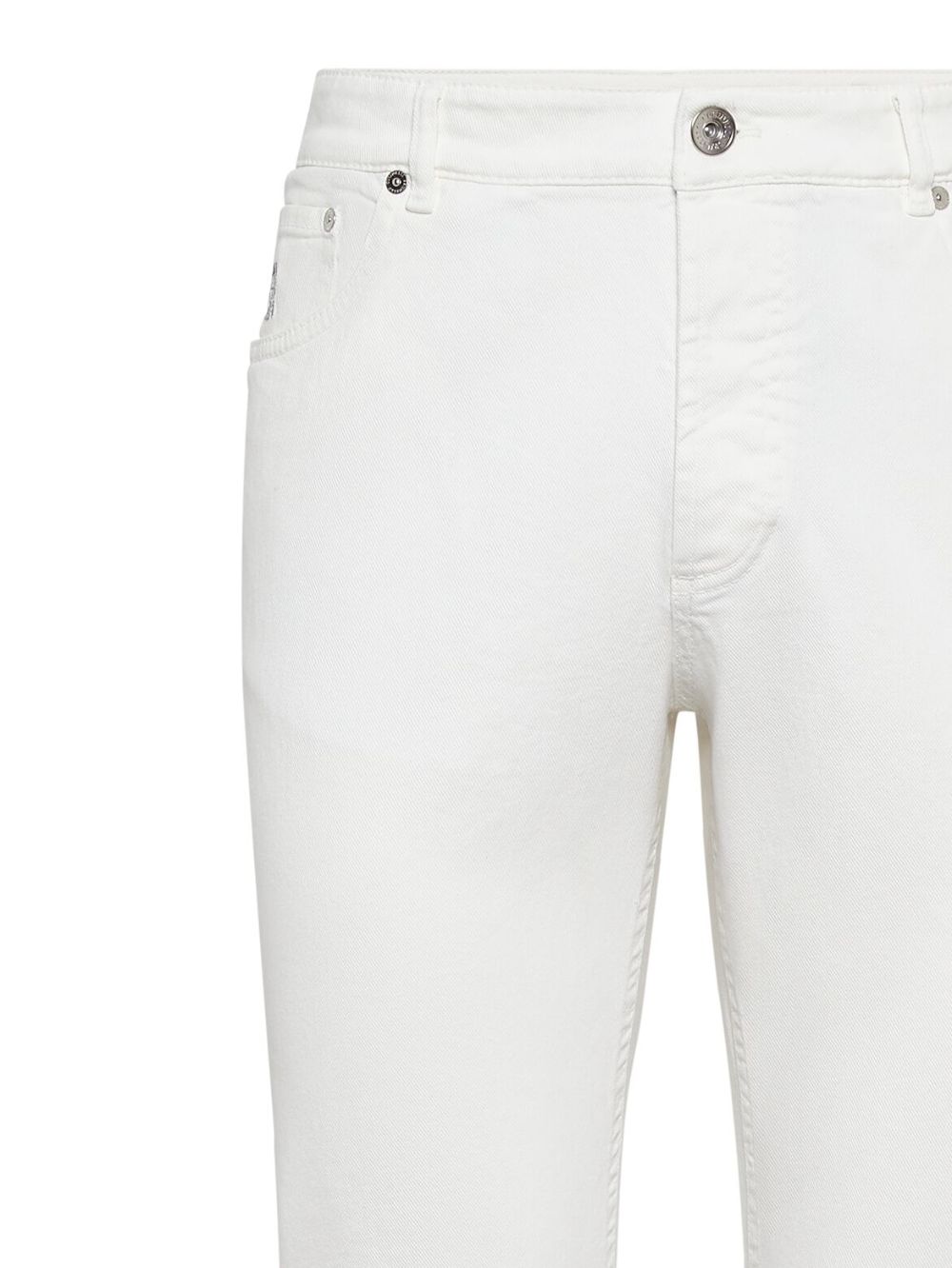 Brunello Cucinelli M277PD3210 jeans bianco neve