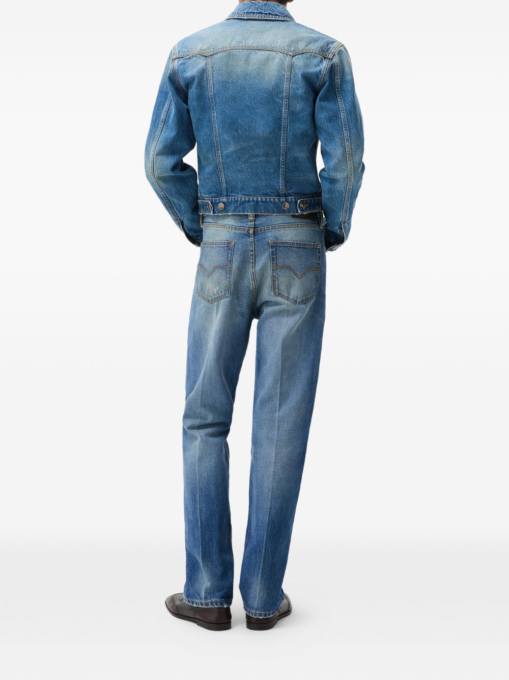Versace 1025444 jeans uomo medium blu