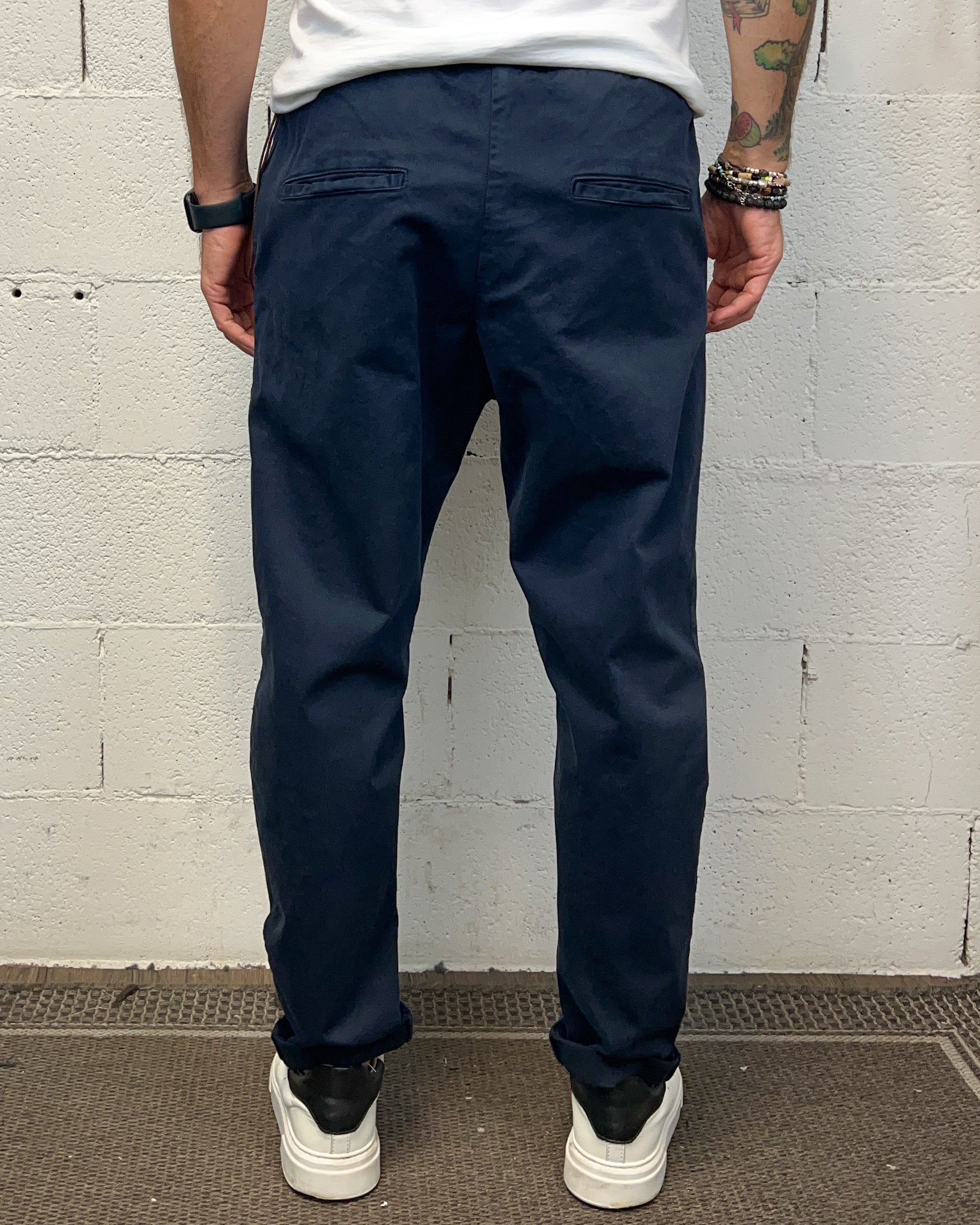 ONLYONE OVER-D Pantalaccio Denim Uomo Blu Navy