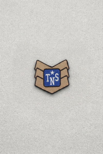 The New Society TNS Patch toppa ricamata cotone blu
