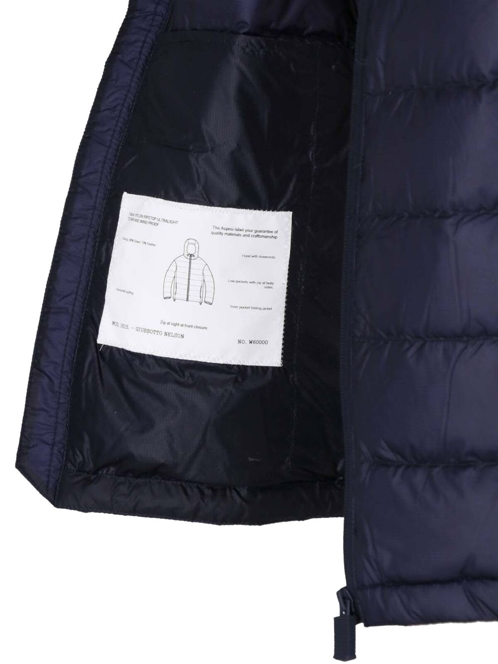 Aspesi I615 D06010101 giubbotto bomber blu uomo