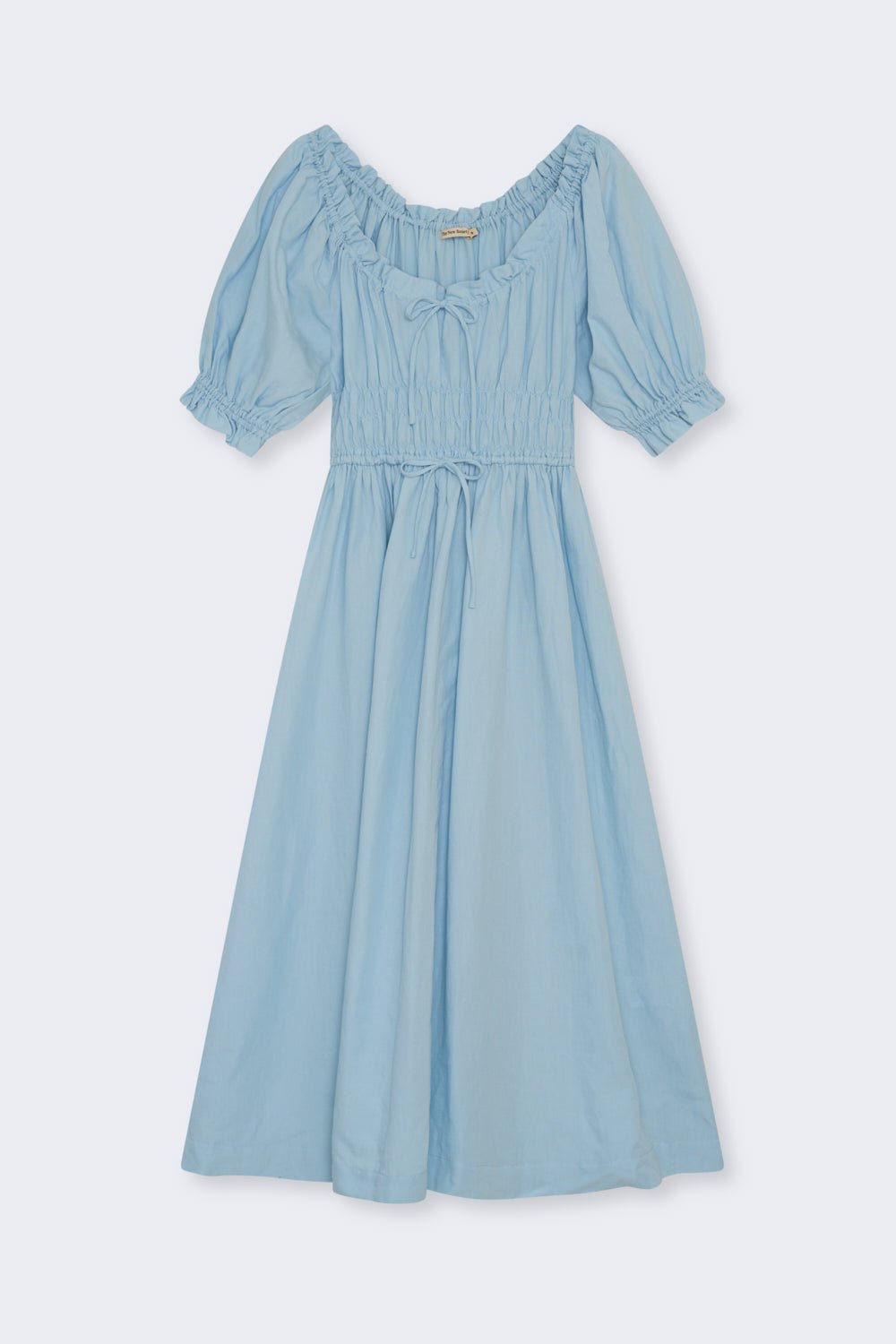 The New Society Amaryllis Abito Donna Azzurro Lino