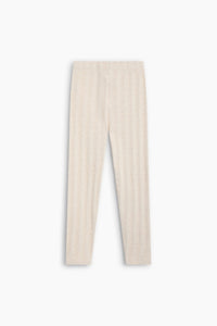 The New Society TNS legging Whisper White Melange cotone