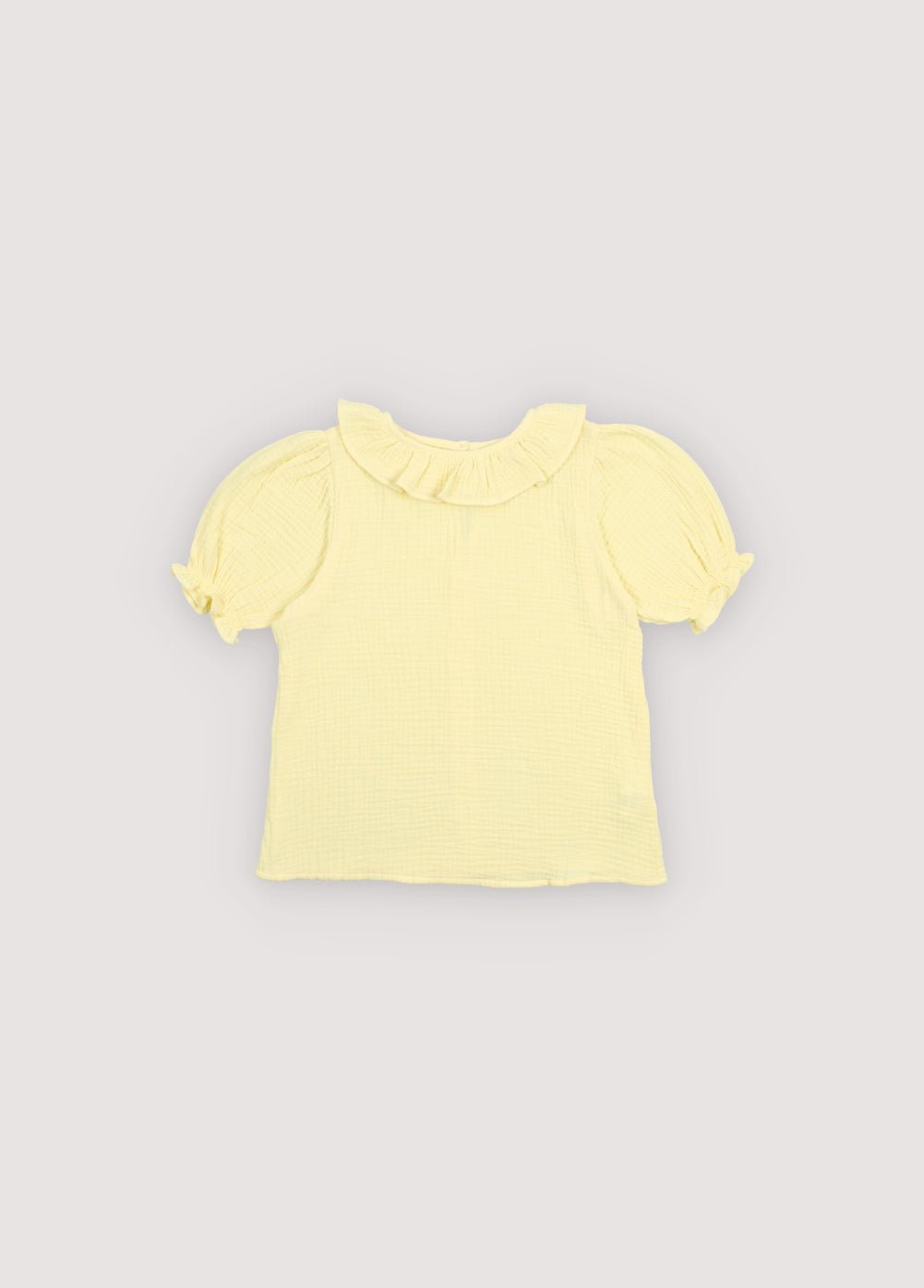 The New Society Campanilla Blouse blusa giallo chiaro