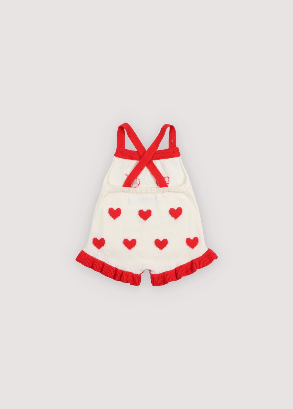 The New Society Maqui Hearts Jacquard pagliaccetto 6 mesi cotone