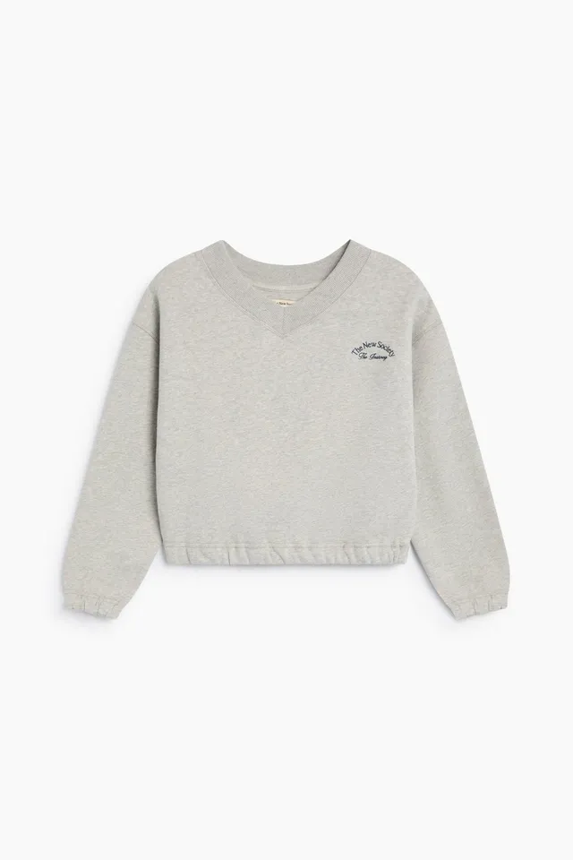 The New Society Mochi felpa teen cotone cropped