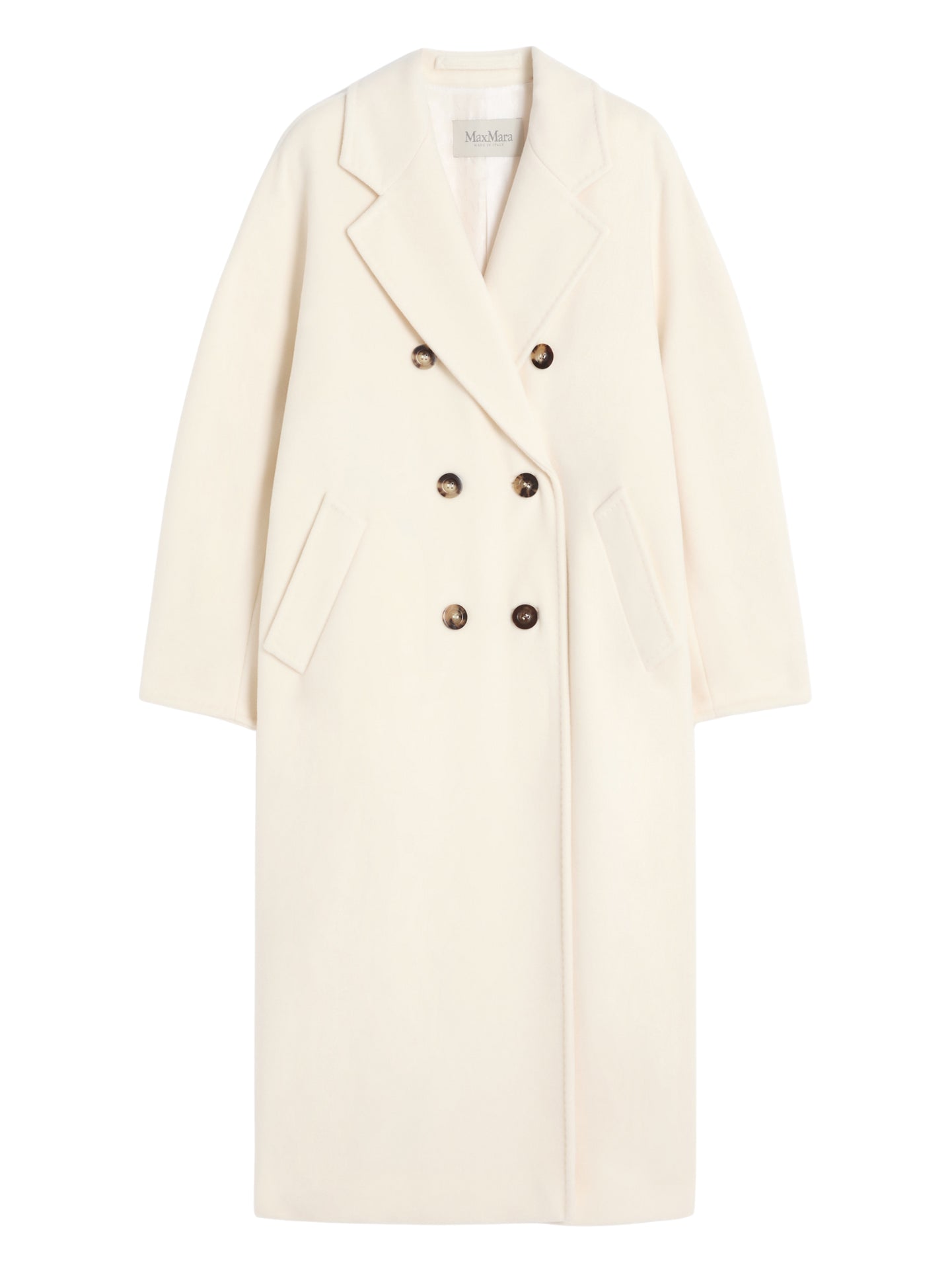 Max Mara Madame 101801 cappotto bianco 42 lana cachemire