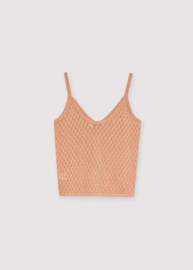 The New Society Lirio top donna pesca maglia fine