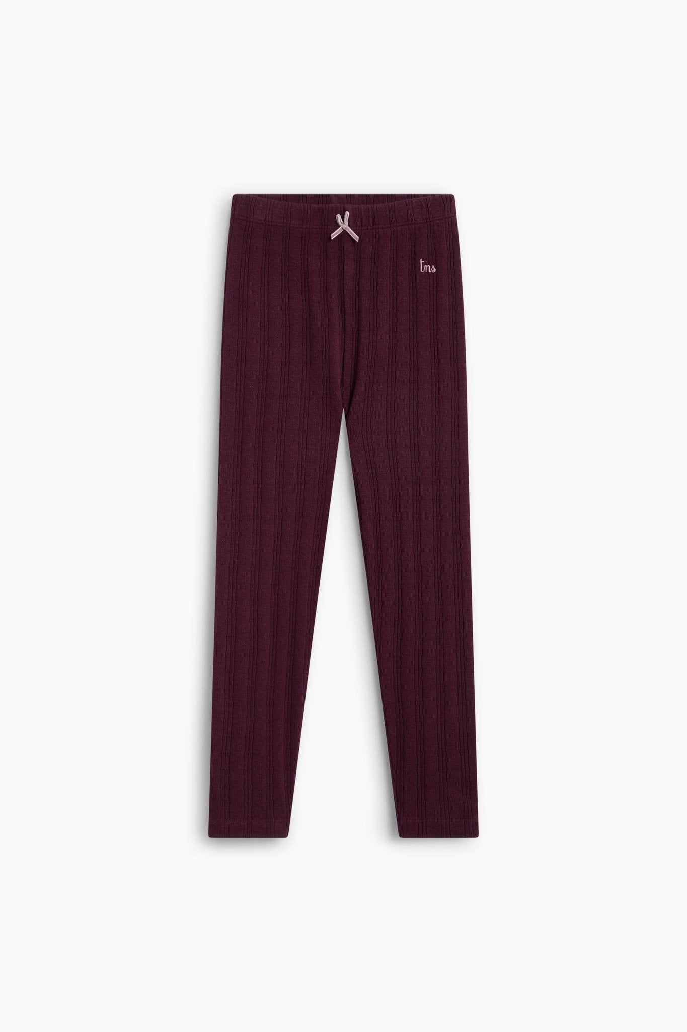 The New Society TNS leggings cotone bordeaux Winetasting