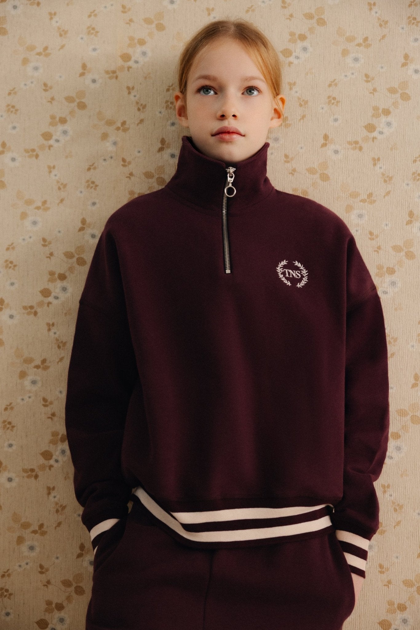The New Society Mochi Teen Polo Winetasting polo cotone zip