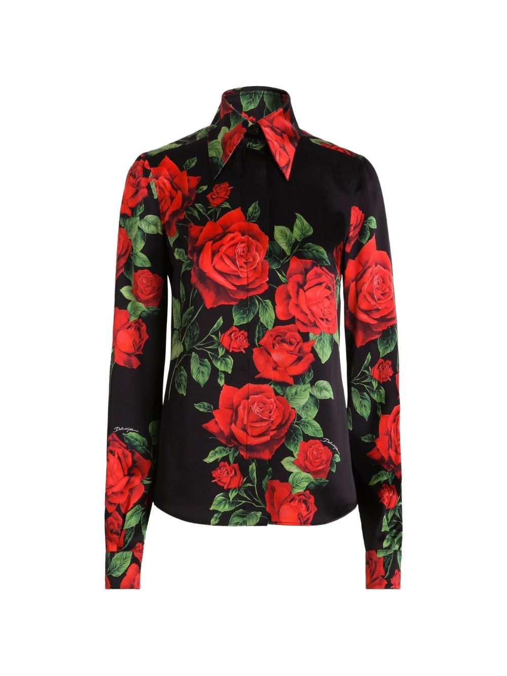 Dolce & Gabbana F5R64T camicia rose rosse stile iconico
